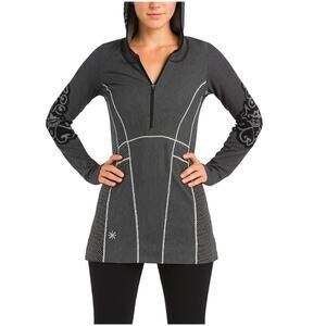 Athleta Black and Gray Hooded Sweatshirt